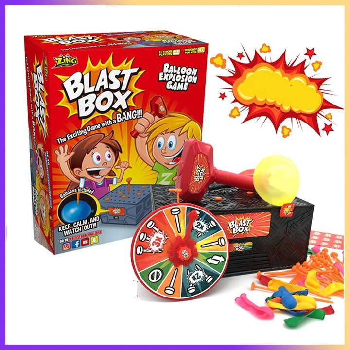 Hammering Blast Box Game | Funny Balloon Tricky Party Games | Family Board Game | for Kids Boys and Girls Fun Toys Gift | Parent-child Toy