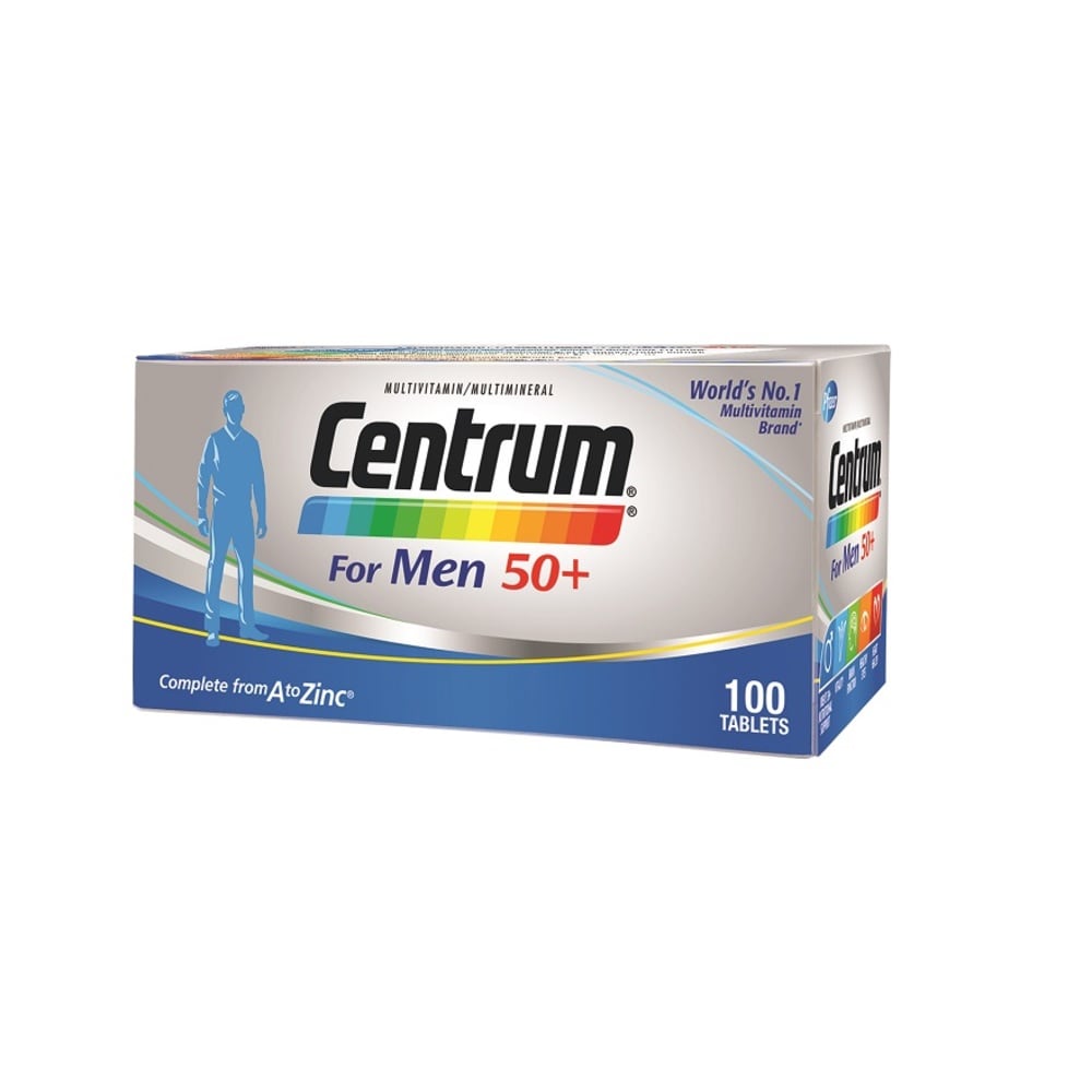CENTRUM For Men 50+ Multivitamins 100 Tablets