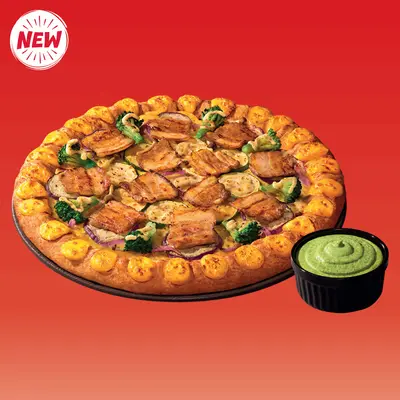 Barbeque Pork Belly Double LAVA Cheesy Pizza