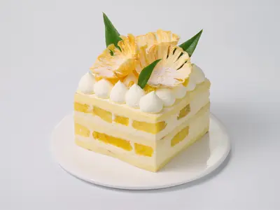 Pineapple Compote Layer Cheesecake(Small  Contains Gluten)