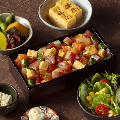 Assorted Marinated Sashimi Bento