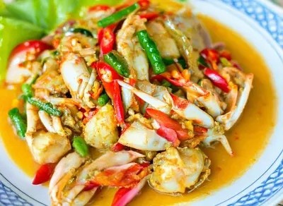 Fried Crab with Curry (1 pc)