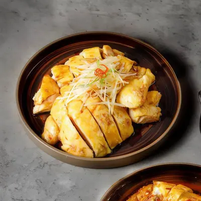 Scallion Oil Chicken (Half)