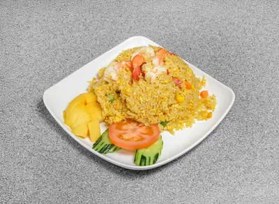 Mangoes Fried Rice with Prawn