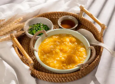 Pumpkin with Sweet Corns Congee