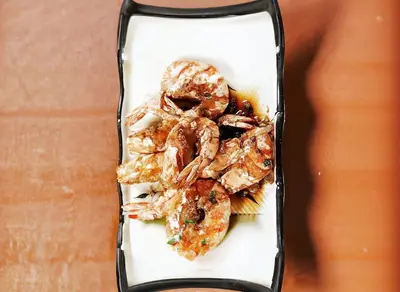 Pan-fried Prawn with Premium Soy Sauce