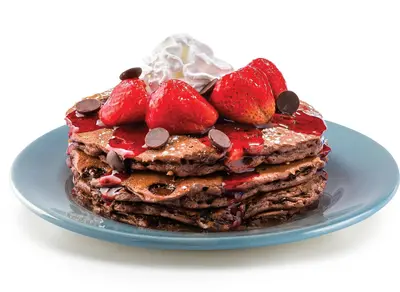 Chocolate Chips New York Cheesecake Pancakes (4 Pcs)