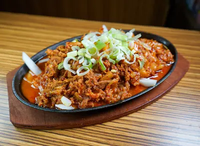 Stir-Fried Kimchi&Pork In Iron Plate