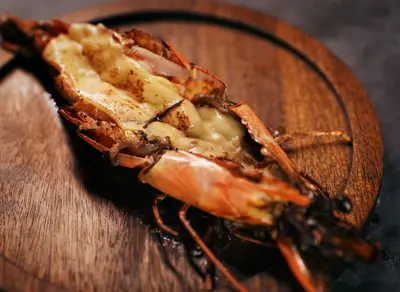 Cheesy Black Truffle Grilled Large Tiger Shrimp (1pc)