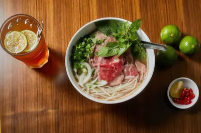 Cooked Beef Noodle Soup (Pho Chin)