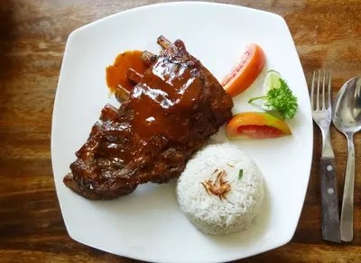 Soy Sauce Pork Rib Claypot Rice