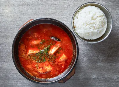 Soft Tofu Soup (comes with rice)